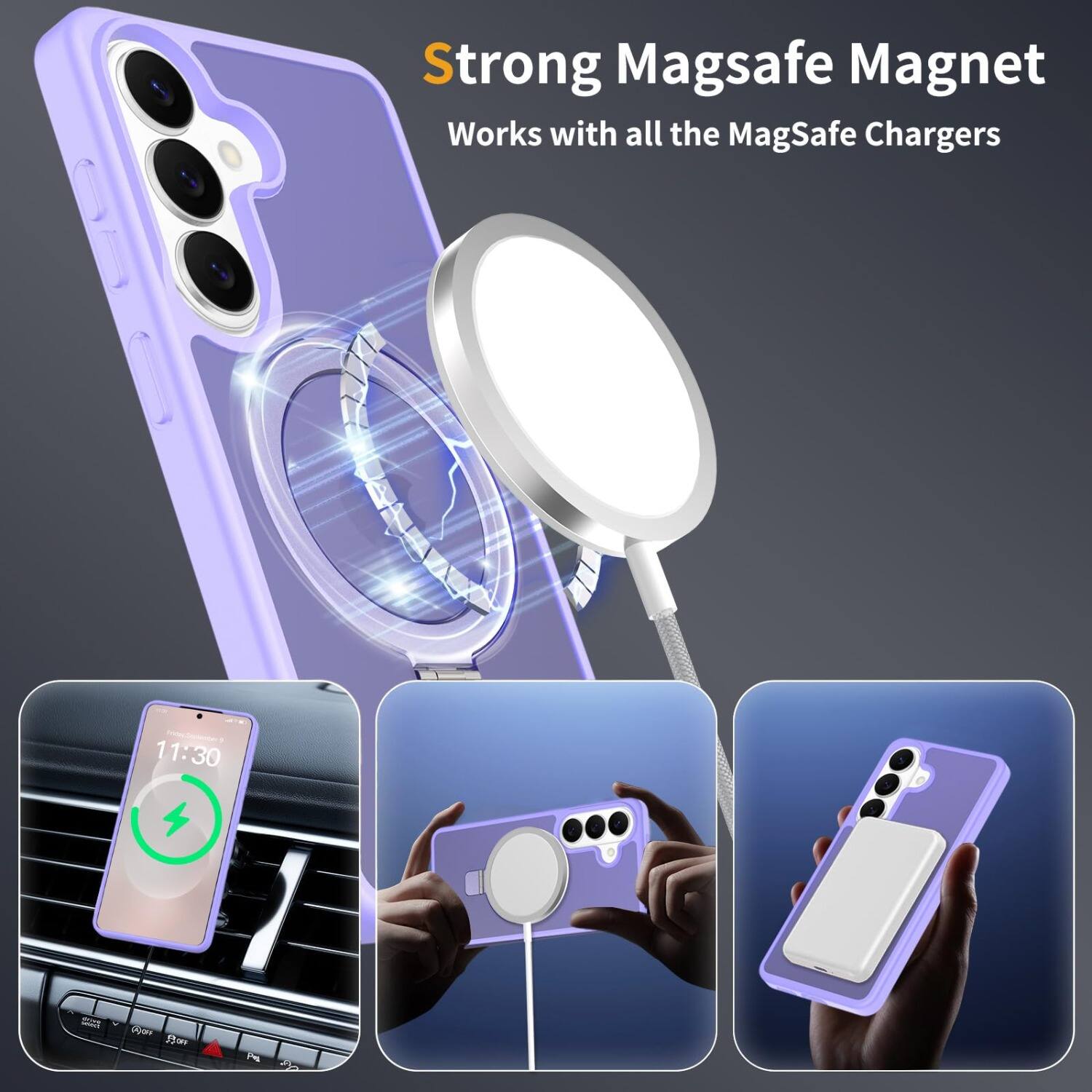 Strong MagSafe Magnet  
Works with all the MagSafe Chargers