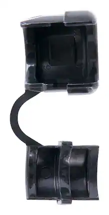 Front. Jandorf - Jandorf 0.81 in. L Cord Protector 2 pk - Black.