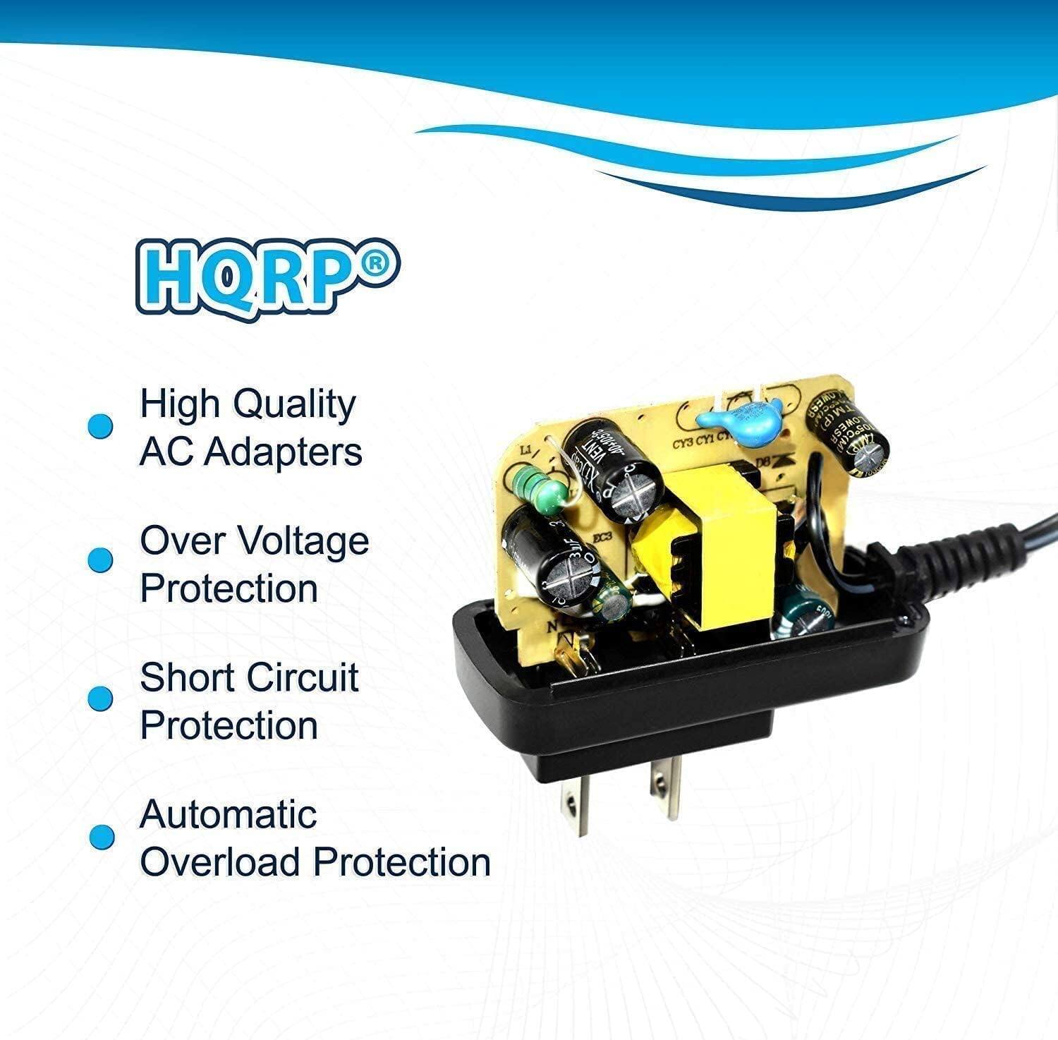 HQRP®

- High Quality AC Adapters
- Over Voltage Protection
- Short Circuit Protection
- Automatic Overload Protection