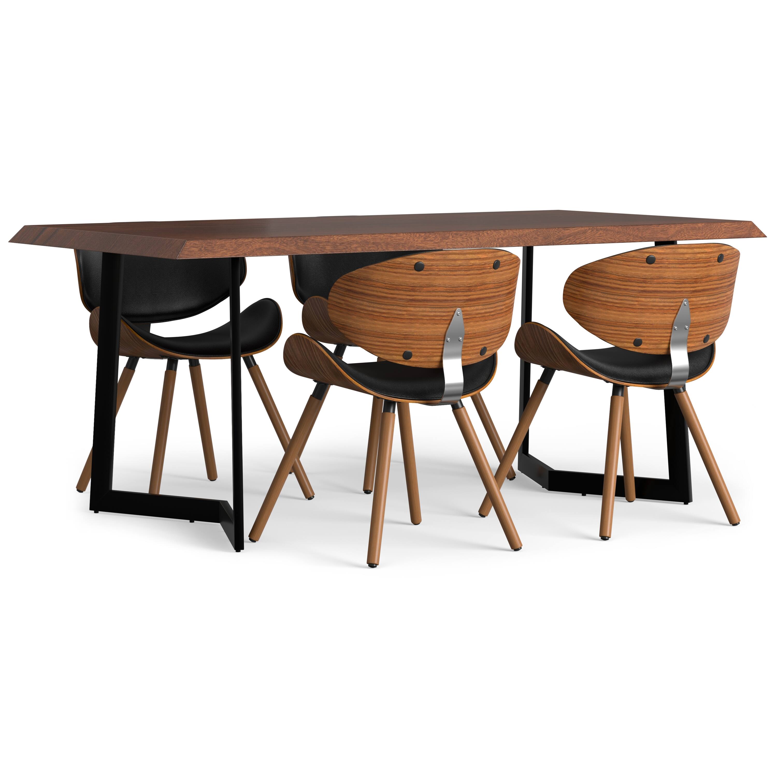 Alt View 1. Simpli Home - Marana / Watkins 5-Piece Dining Set - Black.