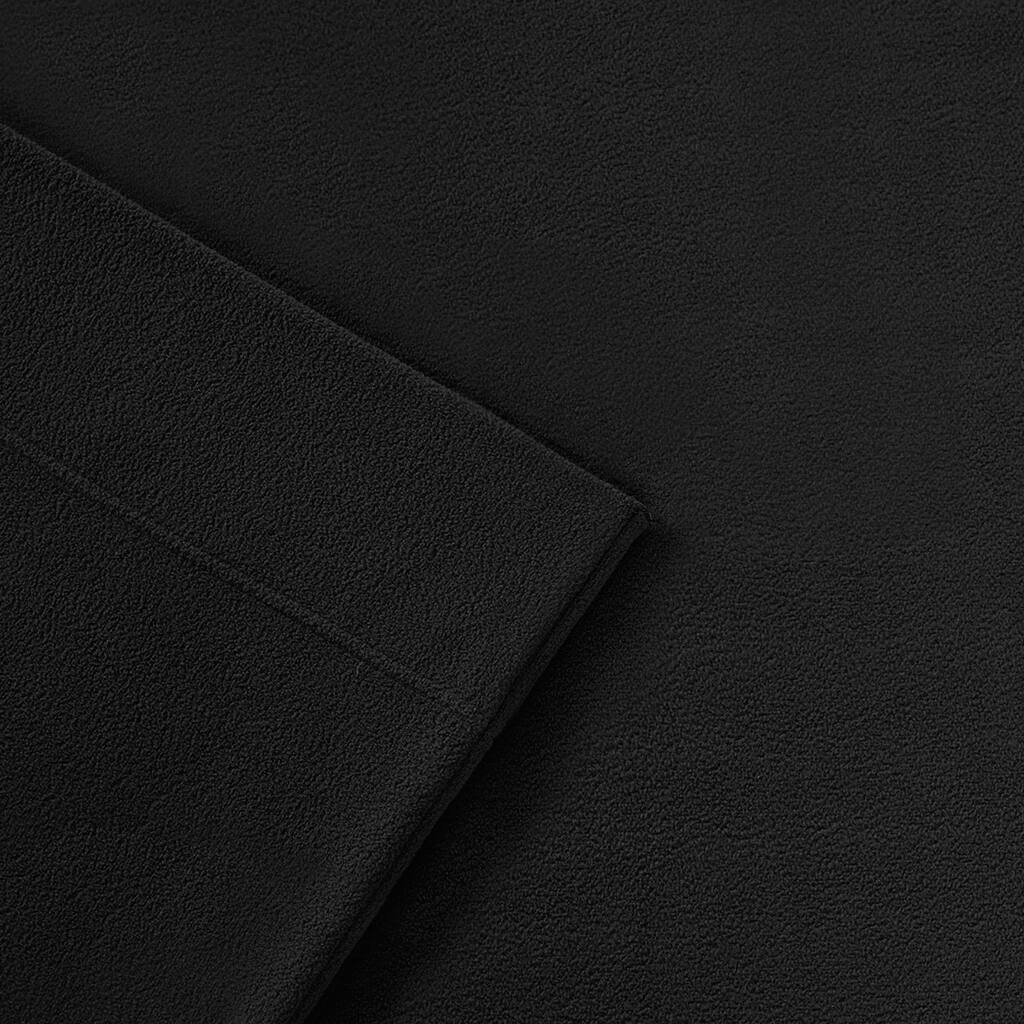 Alt View 5. Gracie Mills - Gracie Mills Seraphina Anti-Pill Micro Fleece Sheet Set with 3M Scotchgard treatment - Black.