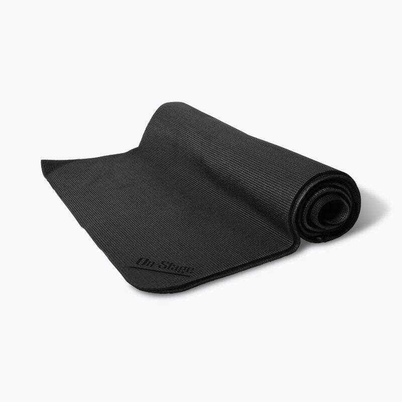 Front. On Stage Stands - OnStage Drum Set Rug (DMA7550) - Black.