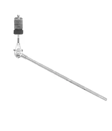 Front. Gibraltar Hardware - Turning Point 18" Long Cymbal Boom Rod, with Gearless Brake Tilter, Key Lock, and Swing Nut Topper.