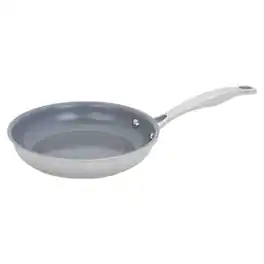 Henckels - Clad H3 8-inch Ceramic Nonstick Fry Pan - Stainless Steel