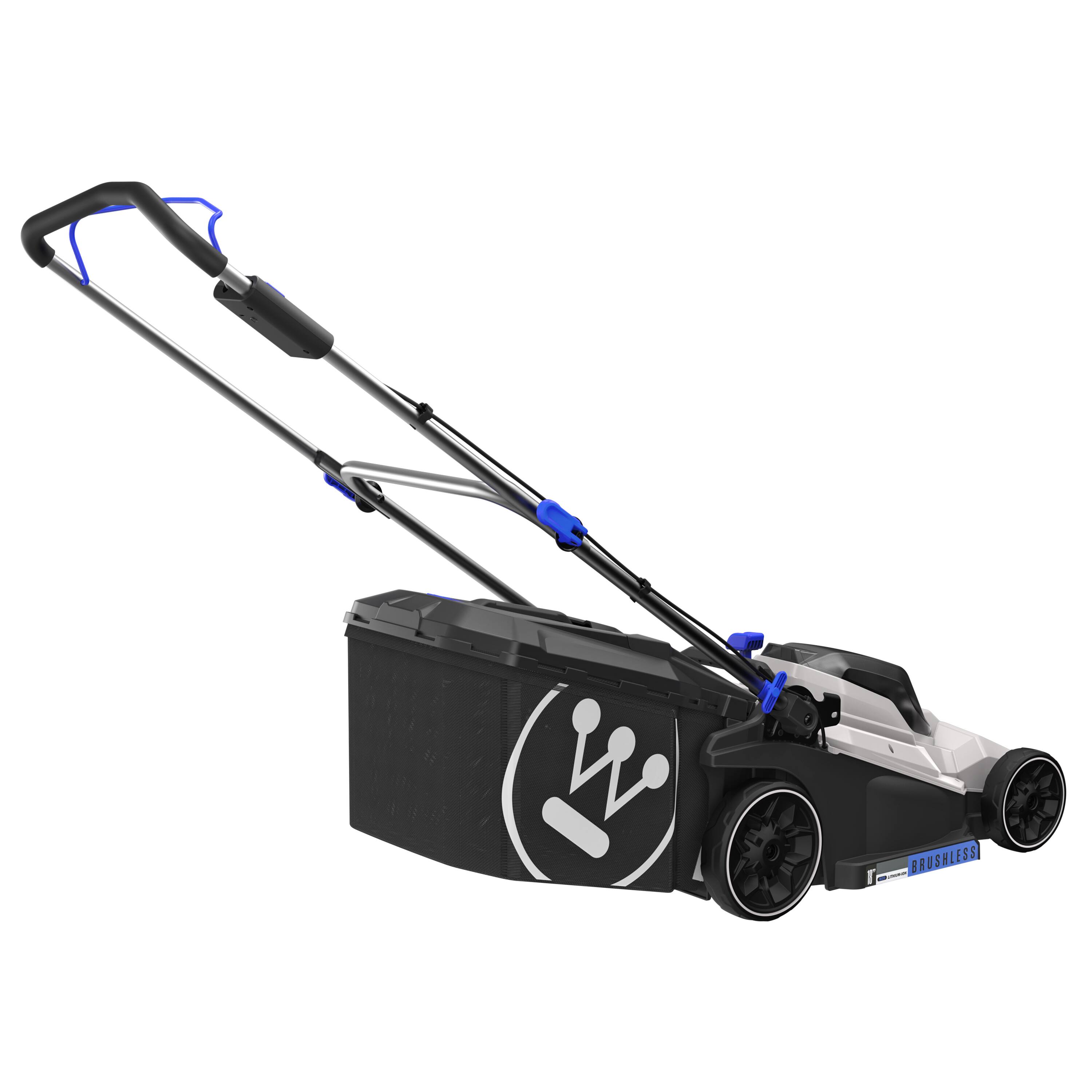 Alt View 8. Westinghouse - 40V 18 Inch Brushless Cordless (Push) Lawn Mower, 6 Height Positions, 2 4.0Ah Batteries and Charger Included - Black.