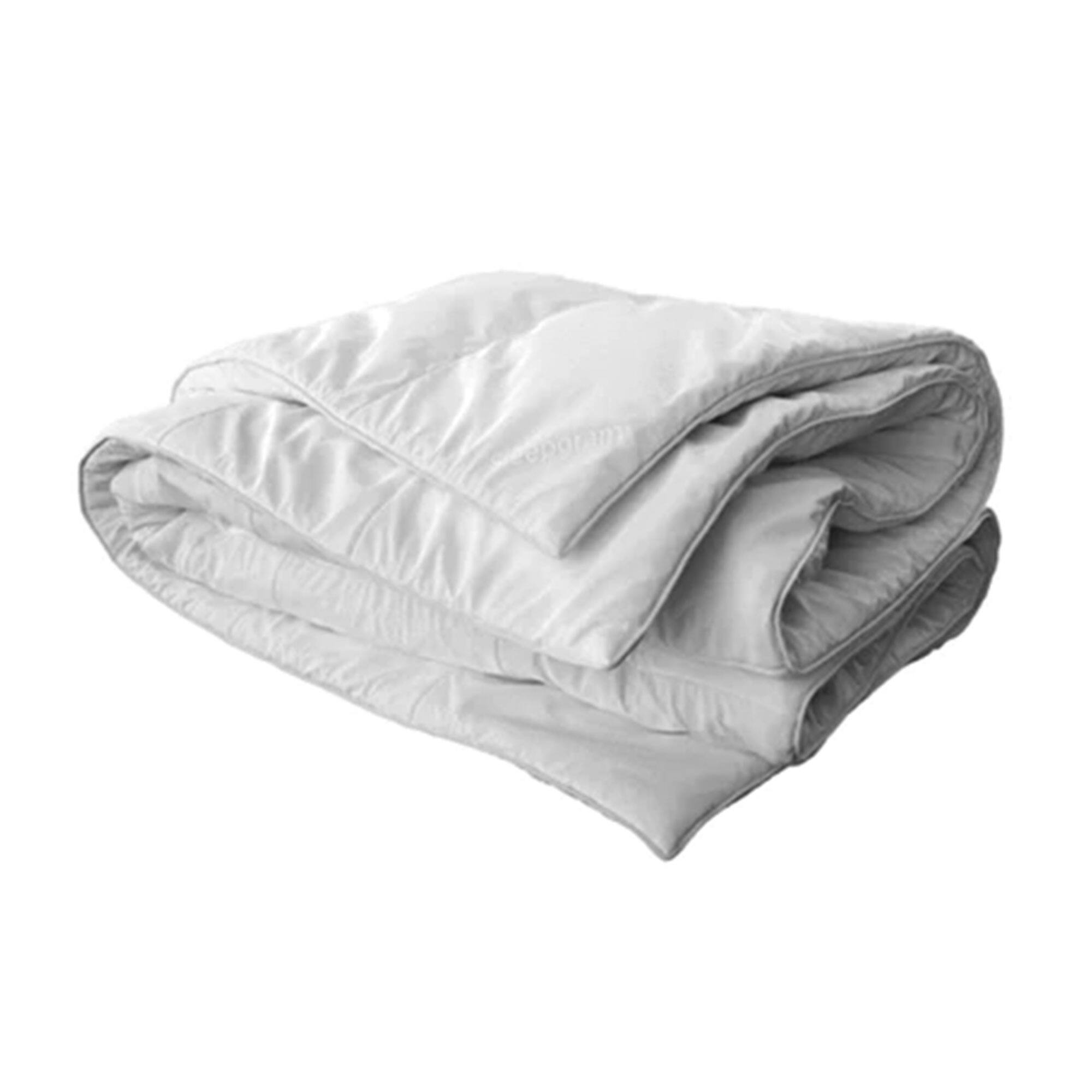 Alt View 10. Sleepgram - Sleepgram Twin Sized Pre Shrunk Lightweight Embroidered Cotton Comforter, White - White.