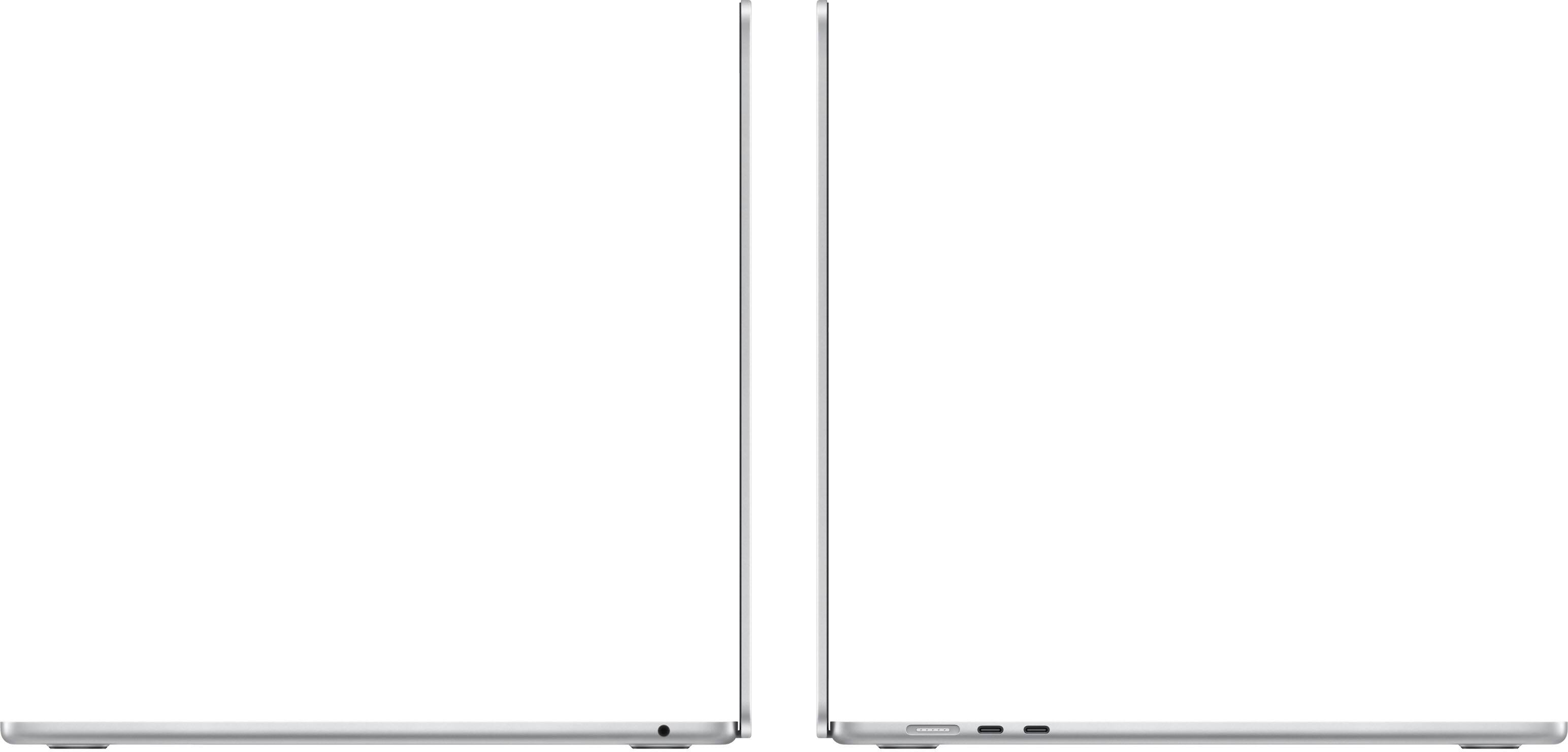 Alt View 12. Apple - Refurbished MacBook Air 15-inch Apple M3 chip Built for Apple Intelligence - 16GB Memory - 256GB SSD - Silver.