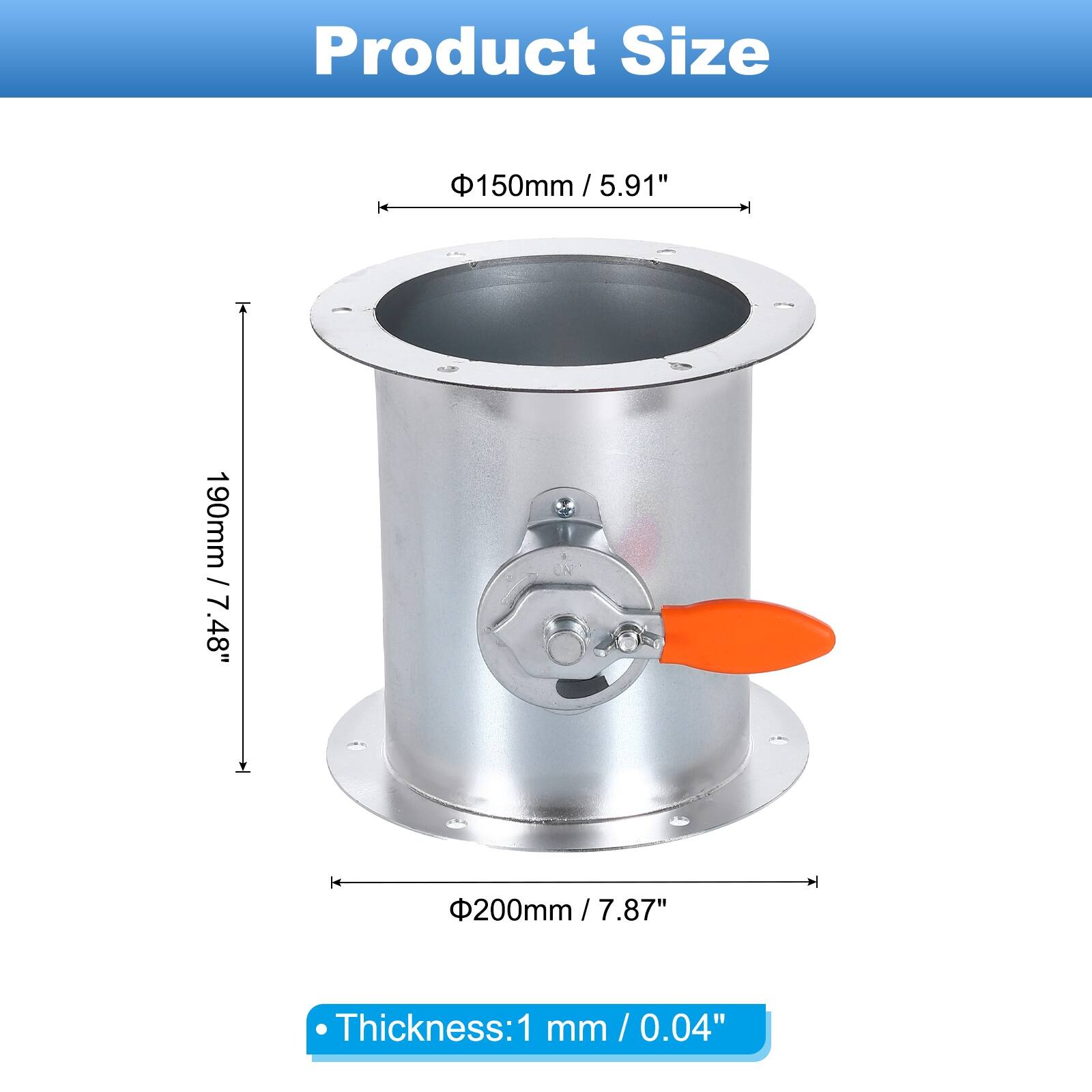 Product Size  
150mm / 5.91"  
190mm / 7.48"  
200mm / 7.87"  

Thickness: 1 mm / 0.04"
