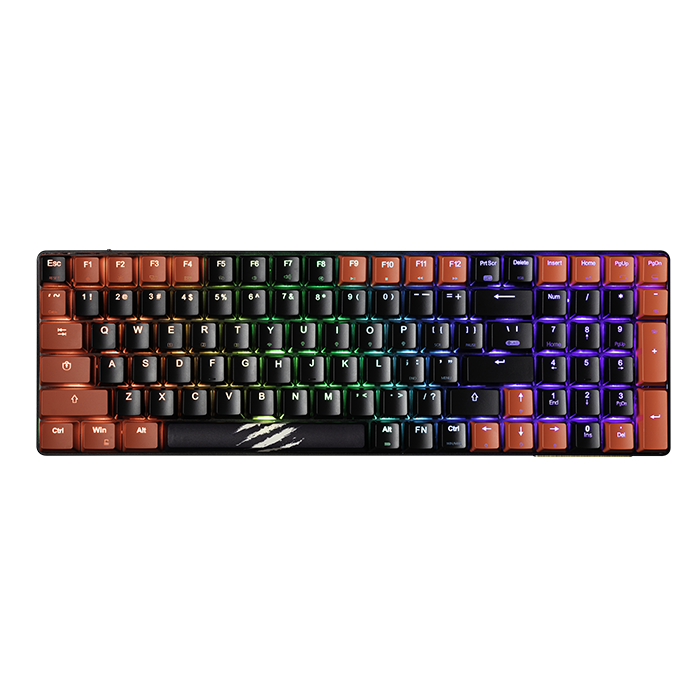 Mad Catz - S.T.R.I.K.E. 11 Wireless RGB Mechanical Red Switches Gaming Keyboard - Bluetooth 5.0 - Black