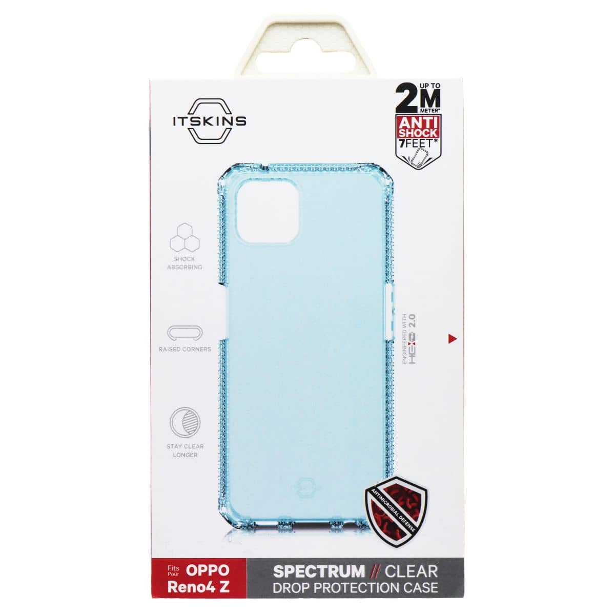 Itskins - Spectrum // Clear Series Case for OPPO Reno4 Z - Light Transparent - Blue price history on PriceWatchPro