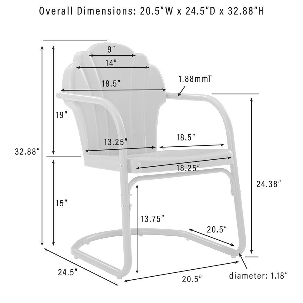 Overall Dimensions: 20.5"W x 24.5"D x 32.88"H

- 9"
- 14"
- 18.5"
- 1.88mmT
- 19"
- 32.88"
- 13.25"
- 18.5"
- 18.25"
- 24.38"
- 15"
- 13.75"
- 20.5"
- 24.5"
- 20.5" diameter: 1.18"
