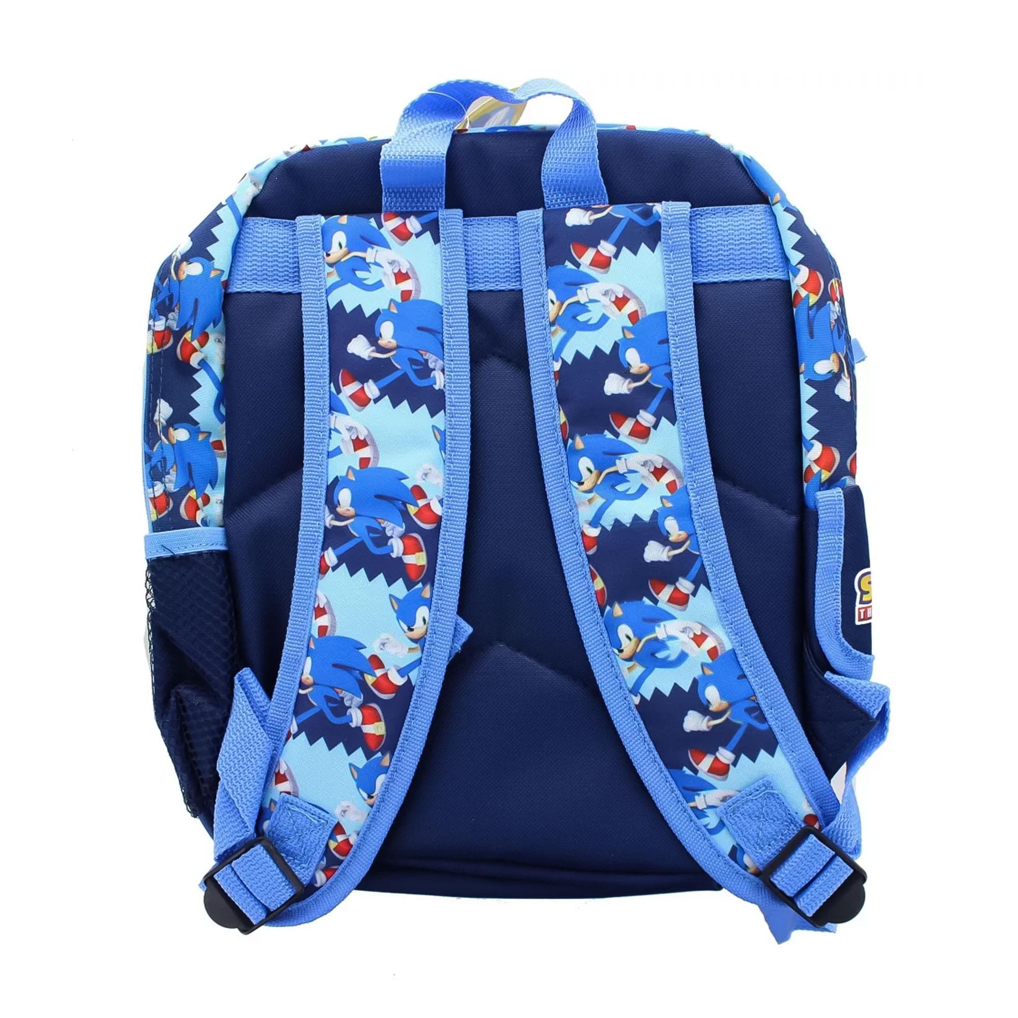 Alt View 1. Accessory Innovations Company - Sonic the Hedgehog 12 Inch 3D Kids Backpack - Blue.