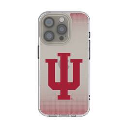 Keyscaper - NCAA - Indiana Hoosiers Linen Logo iPhone Clear Case - 15 - Multicolor