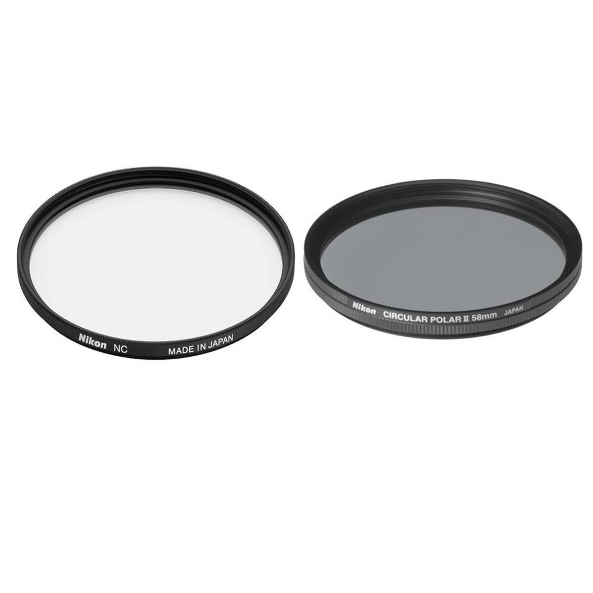 Nikon NC IN JAPAN MADE  
Nikon JAPAN CIRCULAR POLAR II 58mm