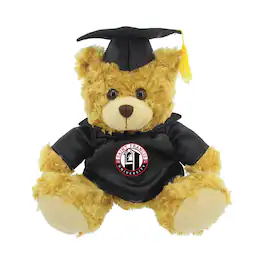 Jardine - Saint Francis Red Flash 12'' Graduation Plush Bear - Oatmeal