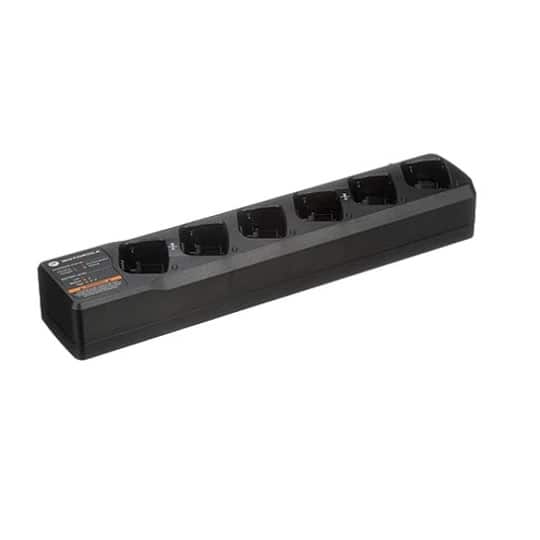 Motorola - PMLN6384A RM Series Six-Unit Charging Station - Black