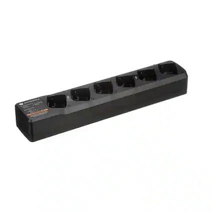 Front. Motorola - Motorola PMLN6384A RM Series Six-Unit Charging Station (Black) - Black.