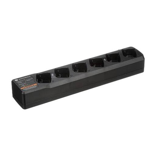Motorola - PMLN6384A RM Series Six-Unit Charging Station - Black