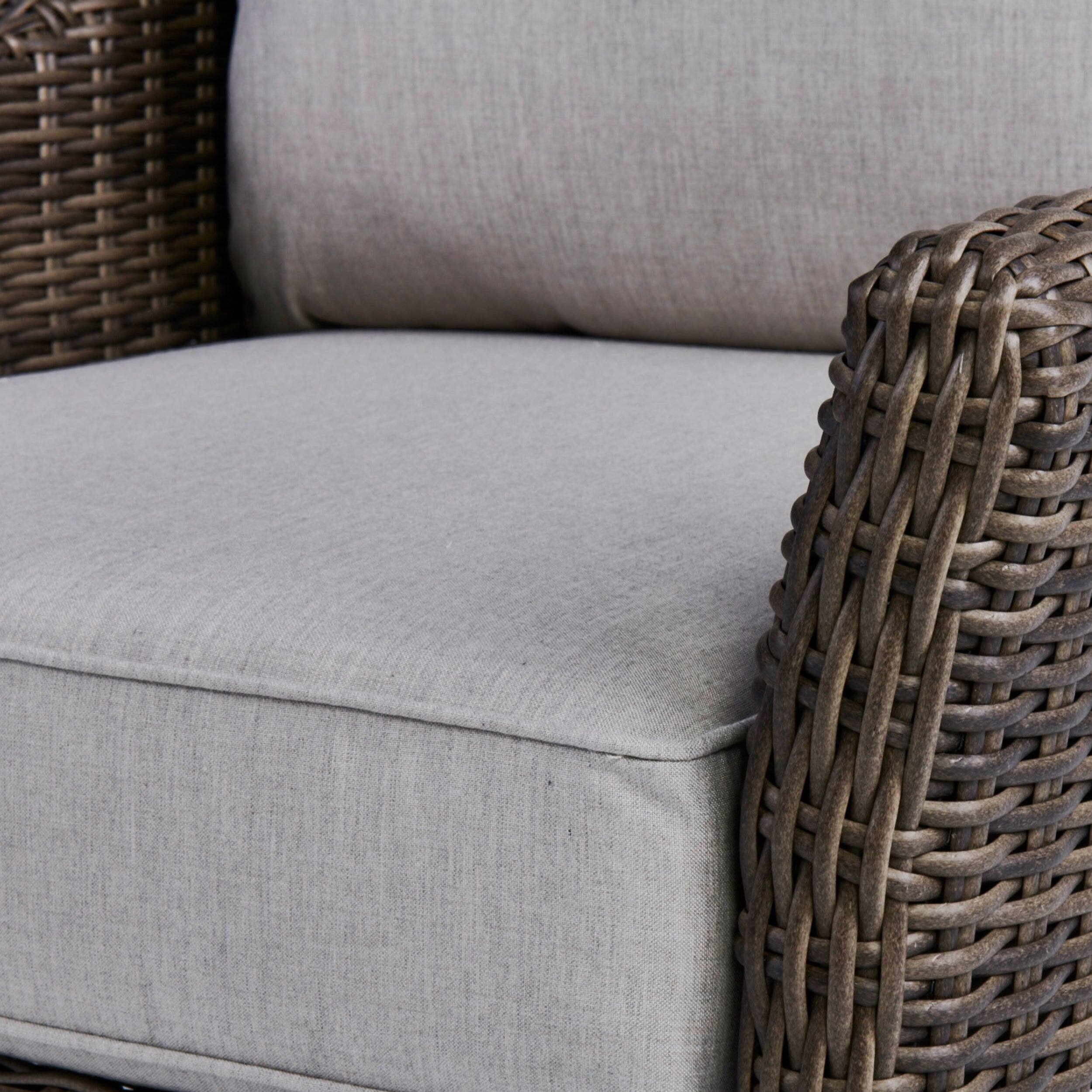 Alt View 2. Yardbird® - Harriet Conversation Set with Swivel Glider Chairs - Silver.