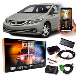 MPC - Smartphone Or Remote Activated Remote Start For 2012-2015 Honda Civic Hybrid - Black