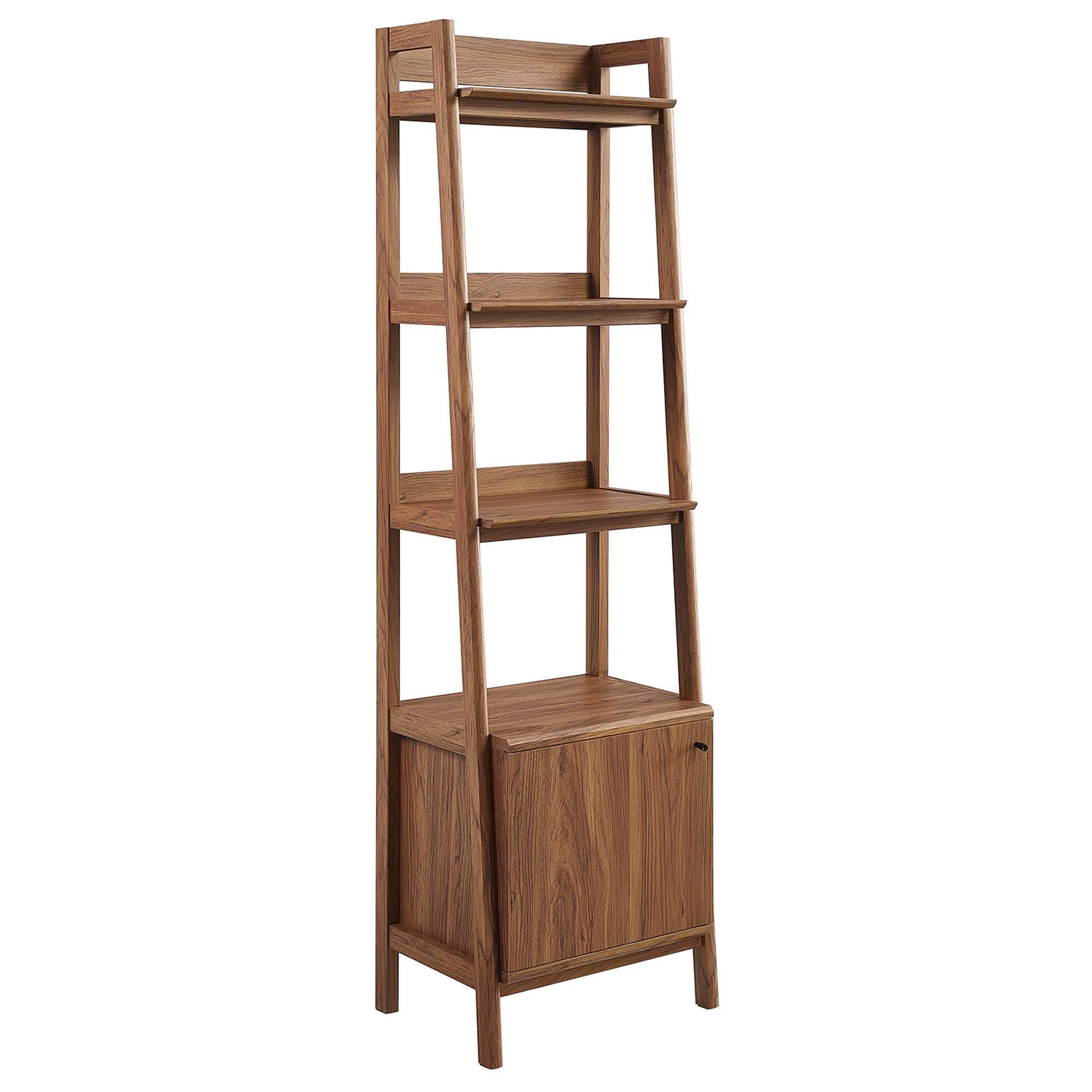 Angle. Modway - Bixby 21" Bookshelf by Modway - Walnut.