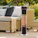 Alt View 16. Lifesmart - Outdoor Infrared Tower Heater - Black.