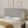 Pinmoco - 6.3“ Thickness Upholstered Headboard Ergonomic Design Headboard - Gray