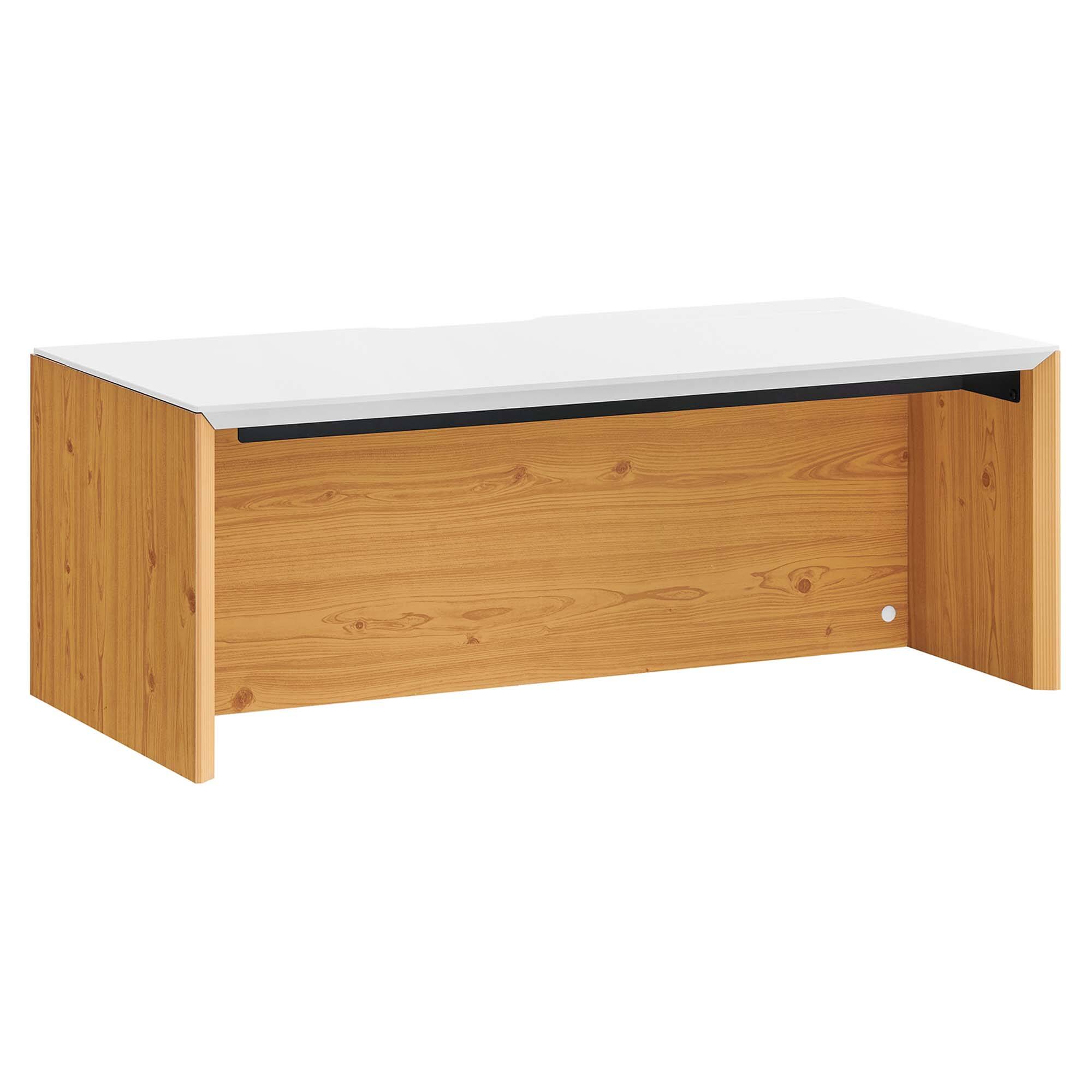 Angle. Modway - Kinetic 38" Wall-Mount Office Desk by Modway - White Natural.
