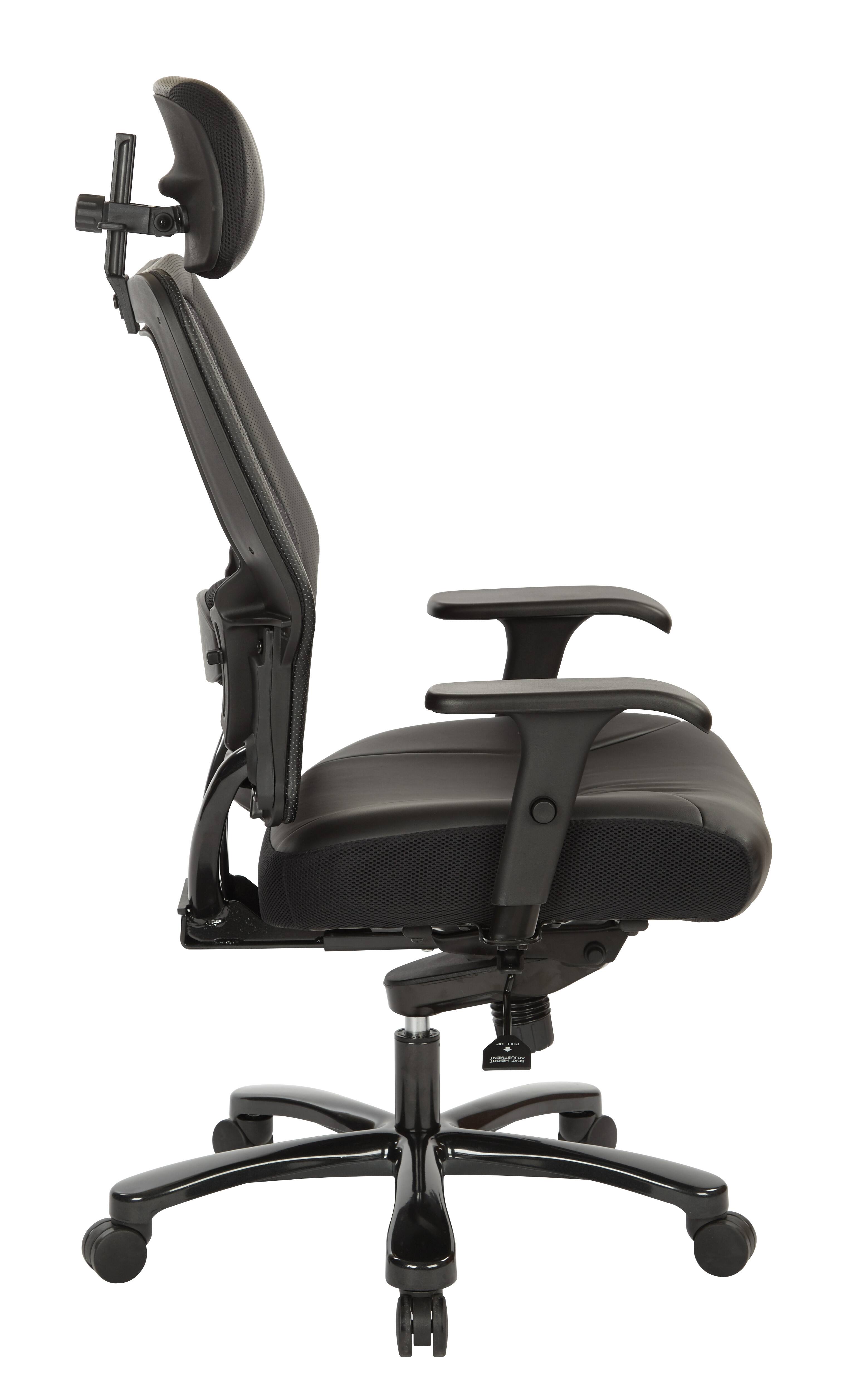 Left. Office Star Products - Executive Big and Tall Chair - Black.