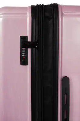 Nonstop - New York Elite Lightweight Expandable 3 Piece spinner (19.4/23.4/28) with 3 packing cubes - Pink - Blush Pink