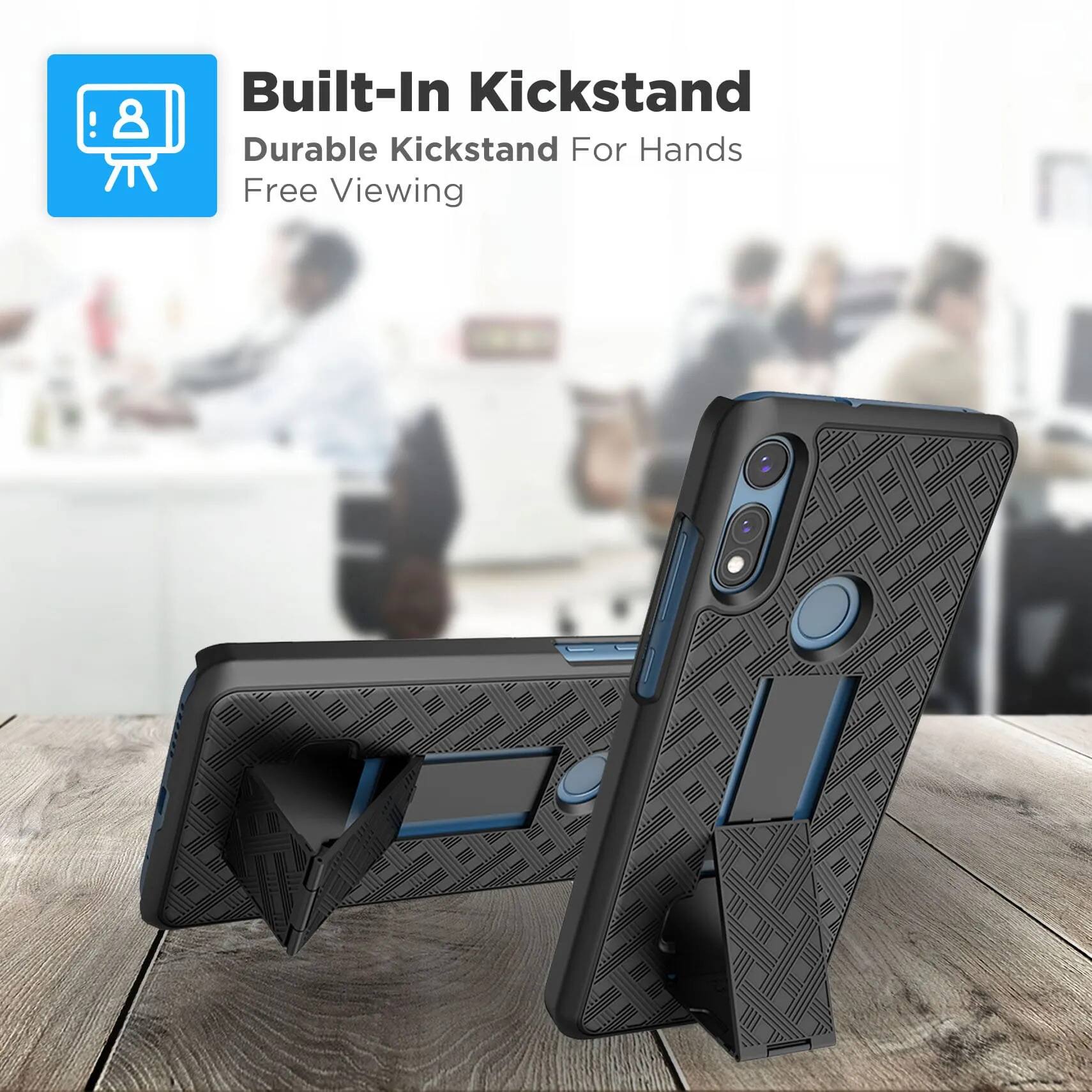 Built-In Kickstand  
Durable Kickstand For Hands Free Viewing