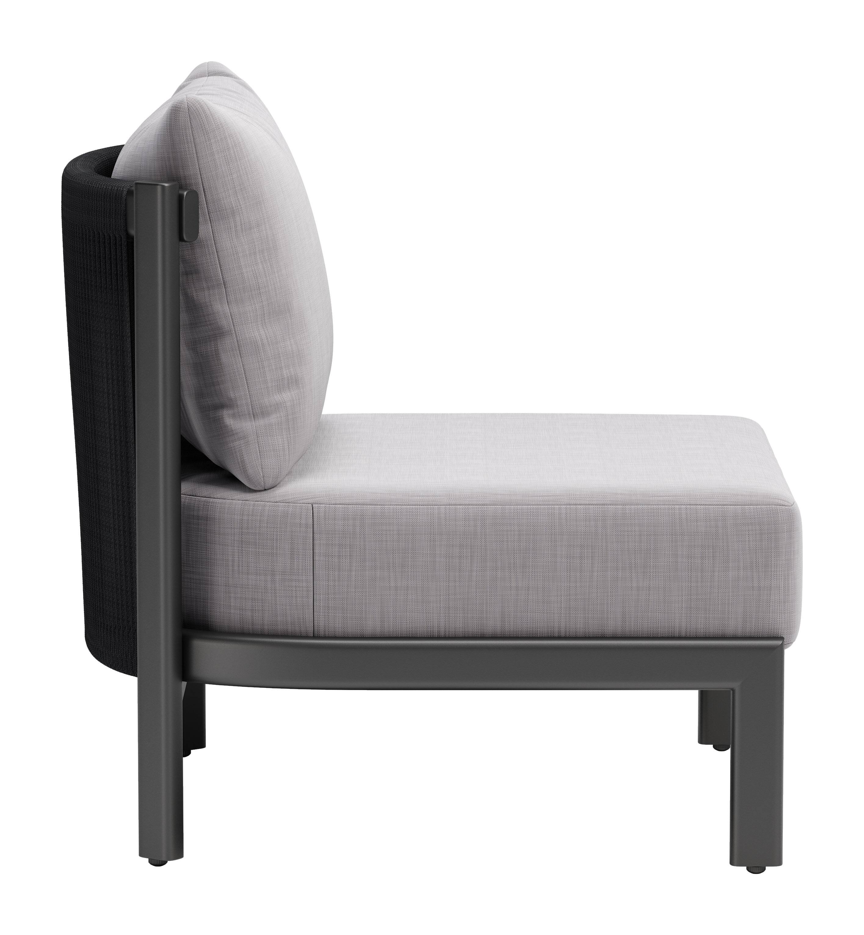 Back. Hivvago - Horizon Accent Chair Gray - Gray.