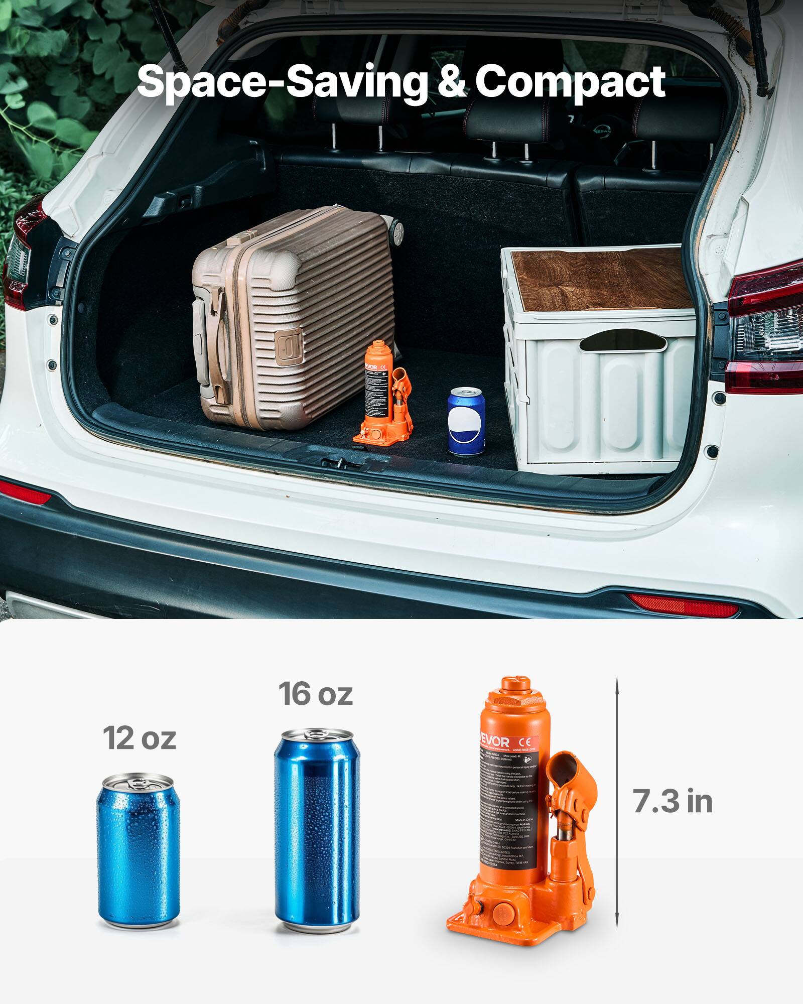 Space-Saving & Compact

12 oz 16 oz

EVOR

7.3 in