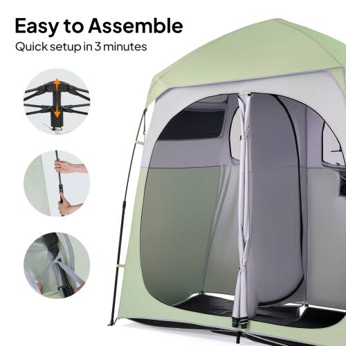 Easy to Assemble  
Quick setup in 3 minutes