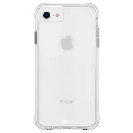 Front. Case-Mate - Case-Mate Tough Clear Hard Case for Apple iPhone SE (2020) / iPhone 8 - Clear - Clear.