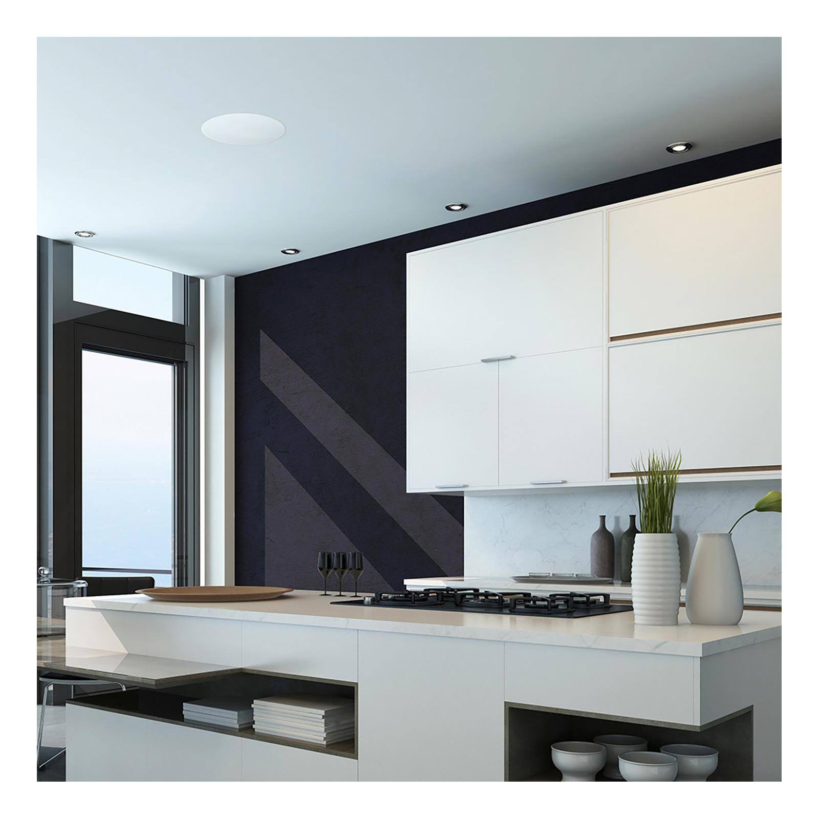 Alt View 1. Lithe Audio - Bluetooth Wireless 6.5 In. Ceiling Speaker (3 Master & 3 Passives) - Black.