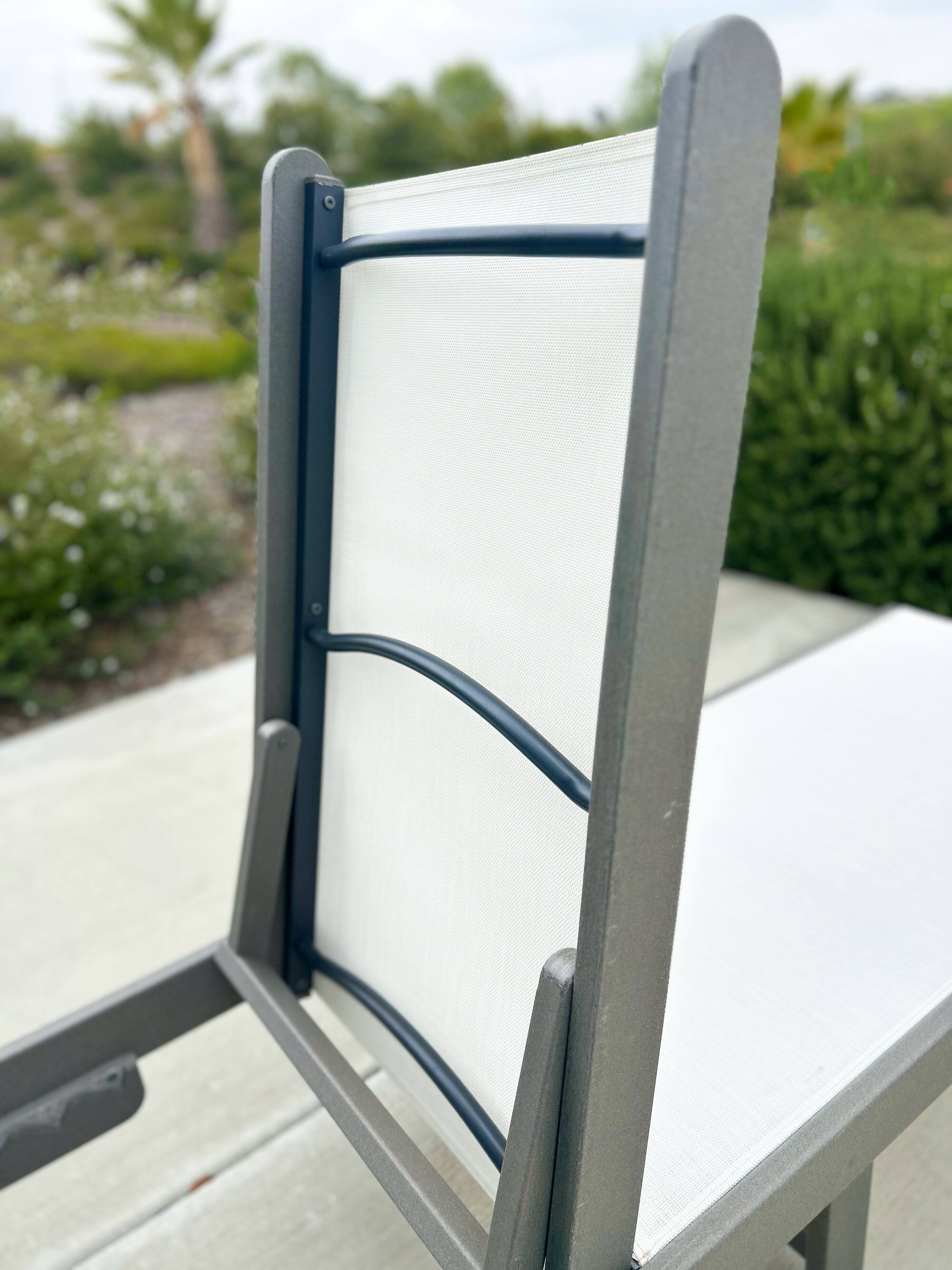 Alt View 4. LuXeo - Venice HDPE Chaise Lounge (Set of 2) - Gray.