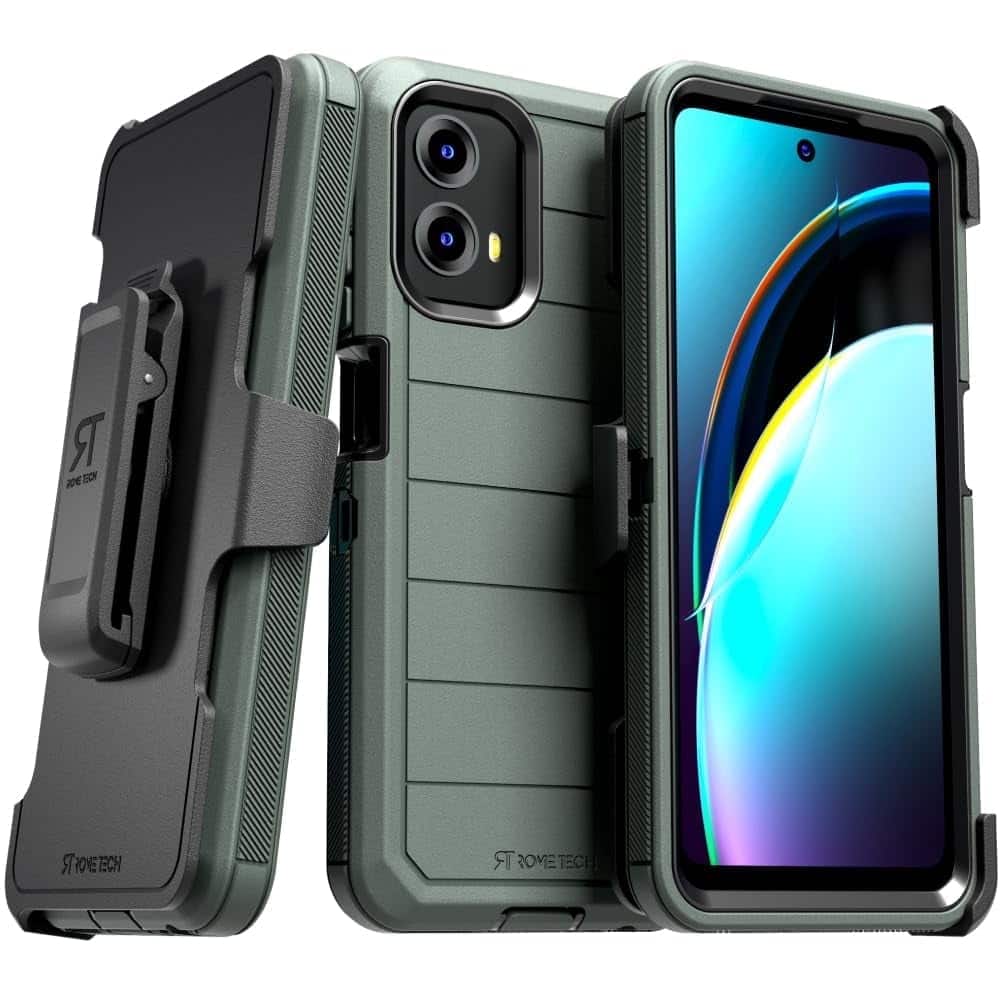 RomeTech - Defender Case for Motorola G 5G (2024) - Army Green / Black - Army Green & Black
