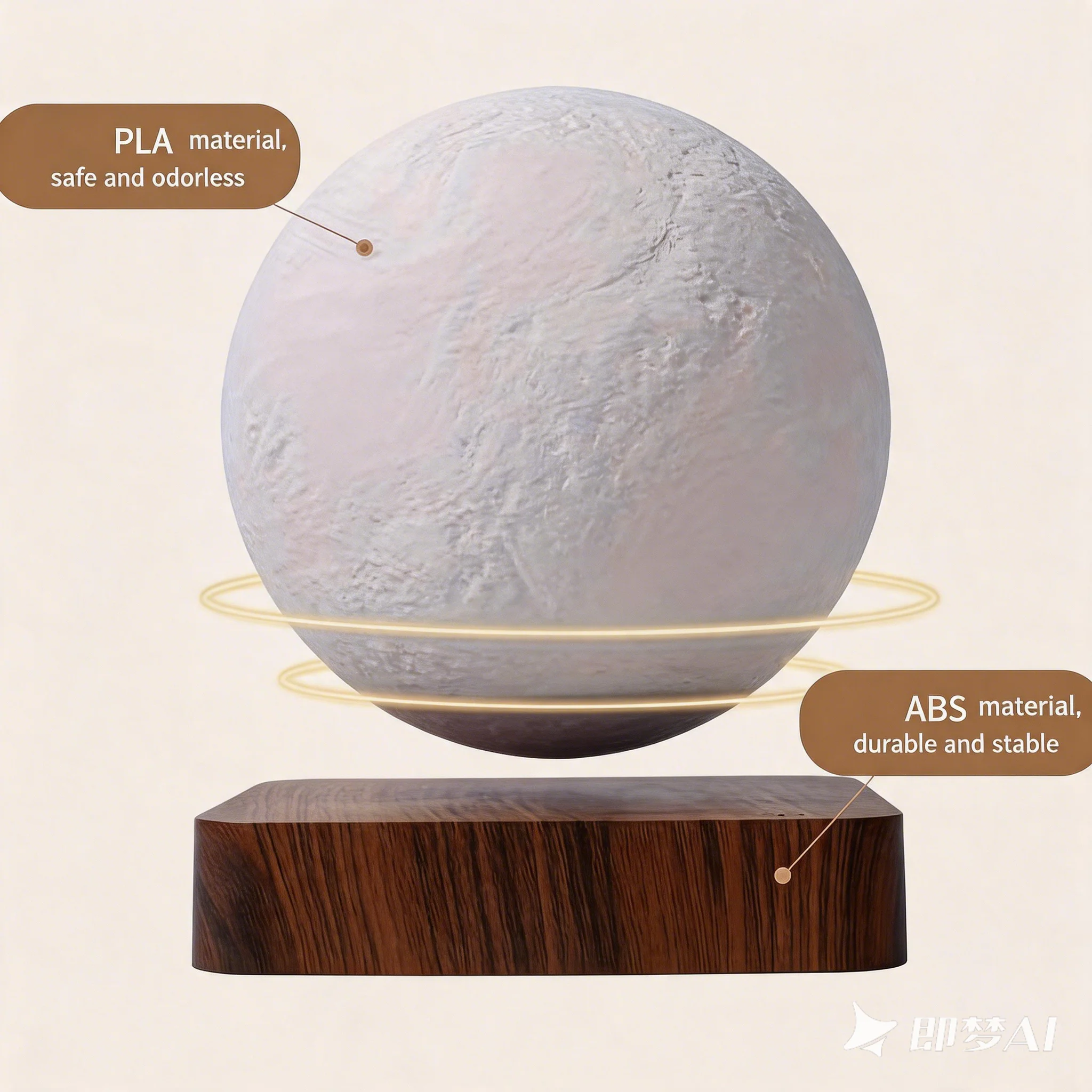 PLA material, safe and odorless  
ABS material, durable and stable