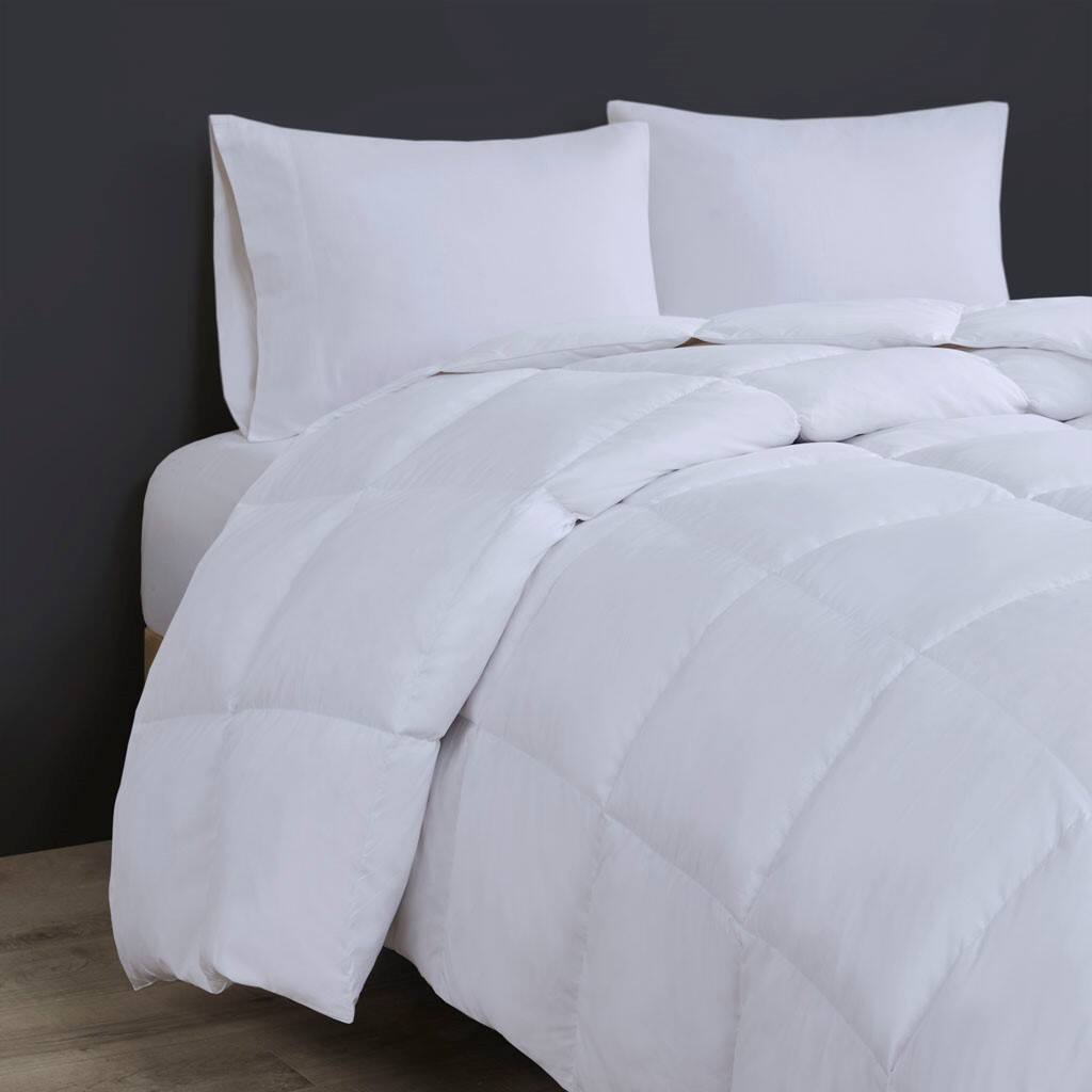 Alt View 1. Gracie Mills - Gracie Mills Freda Classic Box Quilted Oversize Down Comforter - White.