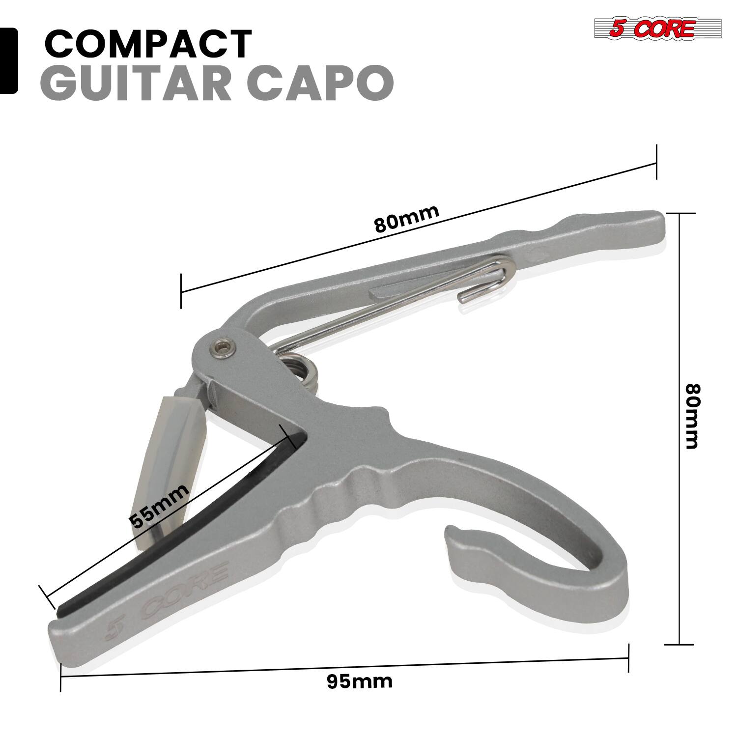 COMPACT GUITAR CAPO

5 CORE

80mm

55mm

95mm