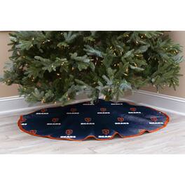 Pegasus - Chicago Bears Micro Plush Christmas Tree Skirt - Blue