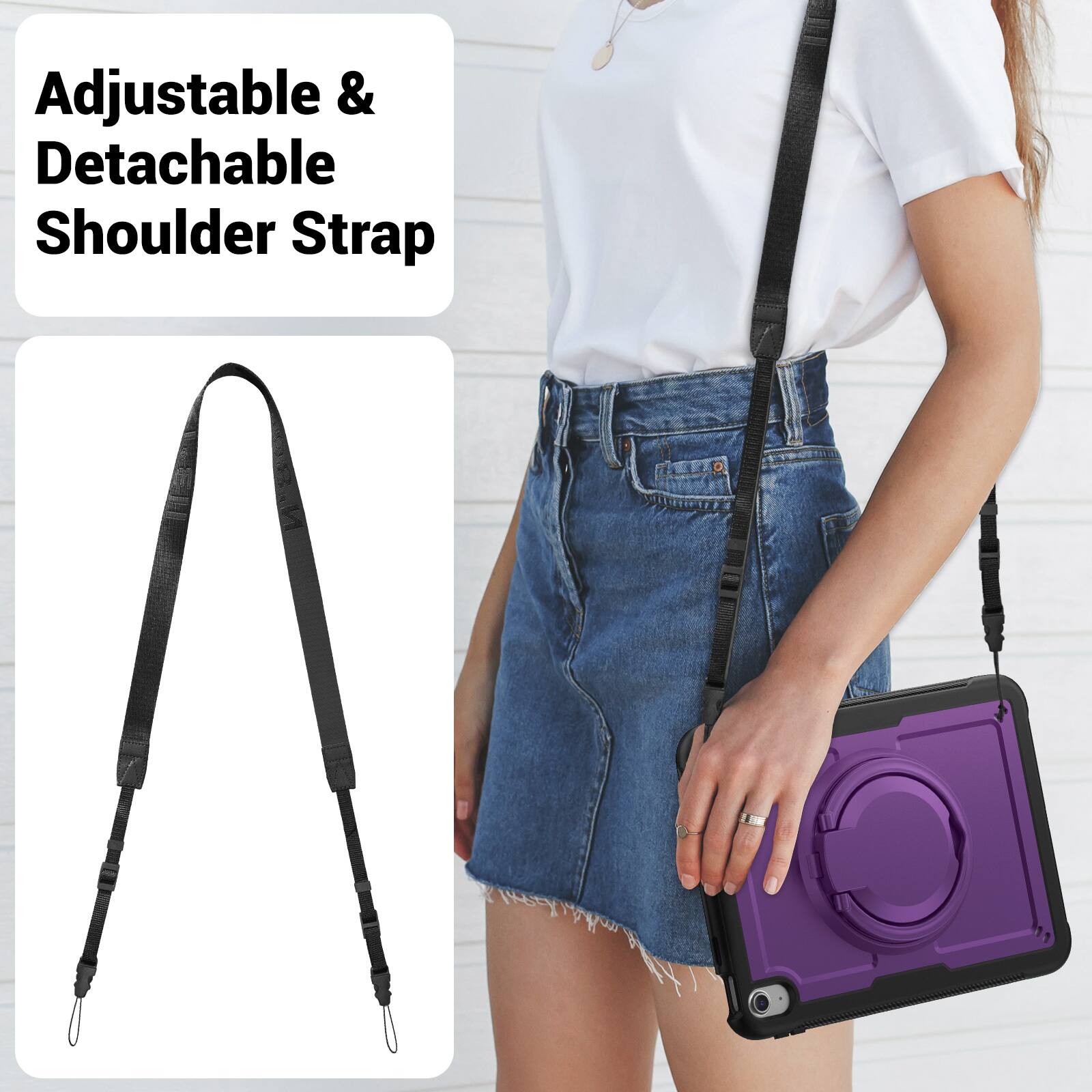 Adjustable & Detachable Shoulder Strap