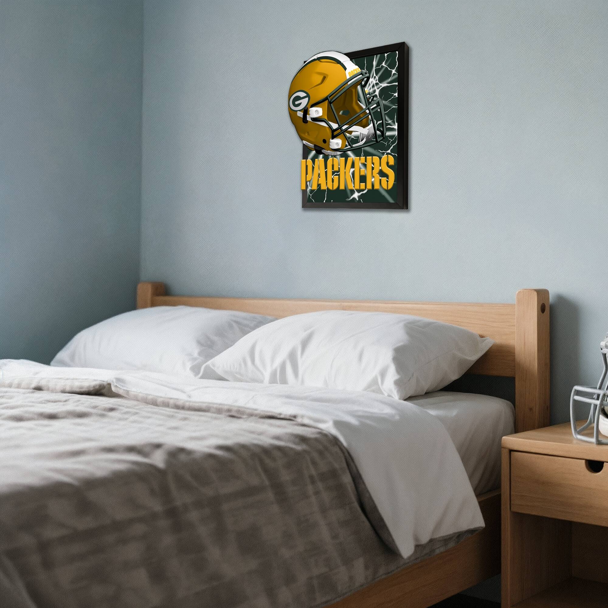 Alt View 2. Sporticulture - Green Bay Packers 14" x 18" Framed 3D Lenticular Art - Green.