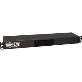 Tripp Lite - by Eaton PDU 1.6-3.8kW Single-Phase 100-240V Basic PDU 14 Outlets (12 C13 & 2 C19) C20 with L6-20P Adapter 12 - Black