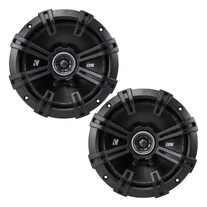 Front. KICKER - Kicker DSC670 DS Series 6.75" 4-Ohm Coaxial Speakers - Pair - Black.