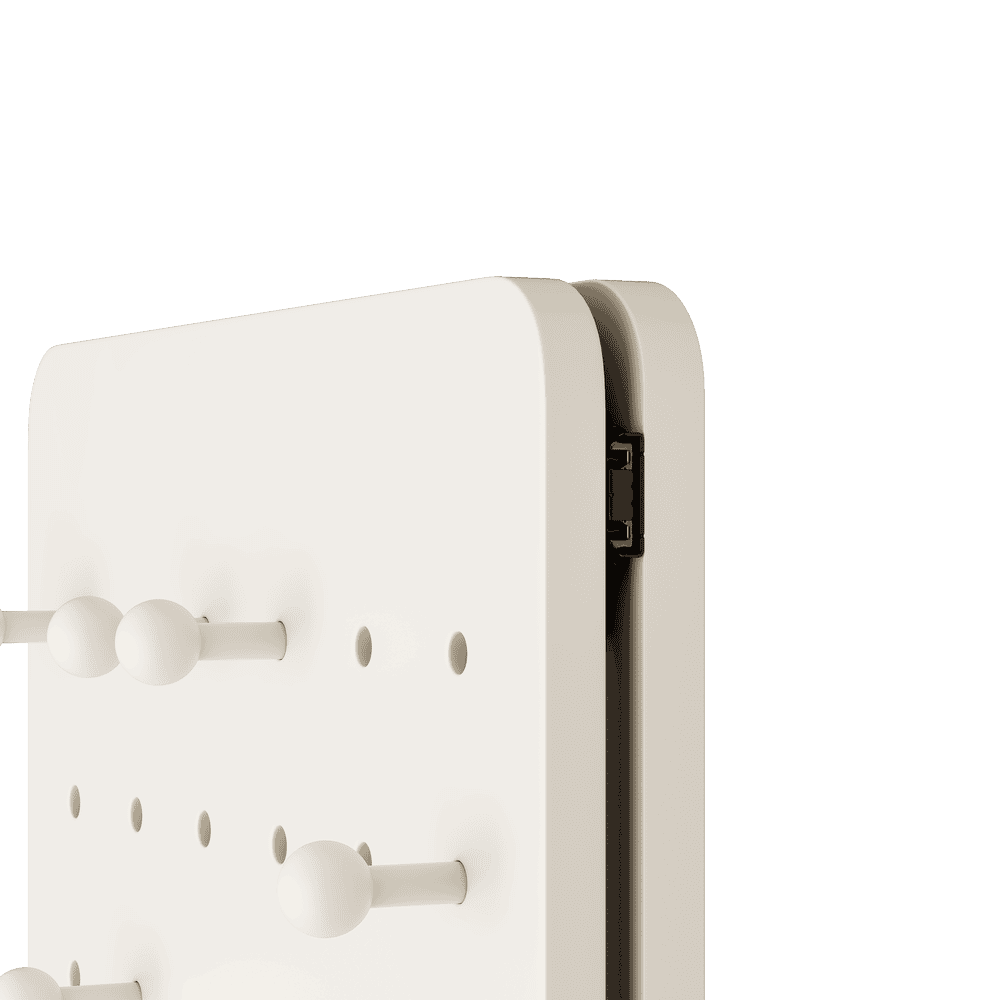 Alt View 2. Kadyn - 47.6"x15.7" Wall-Mounted Full Length Mirror with Shelf & Hook, Practical Decor for Bedroom/Living Room/Entrance, White.