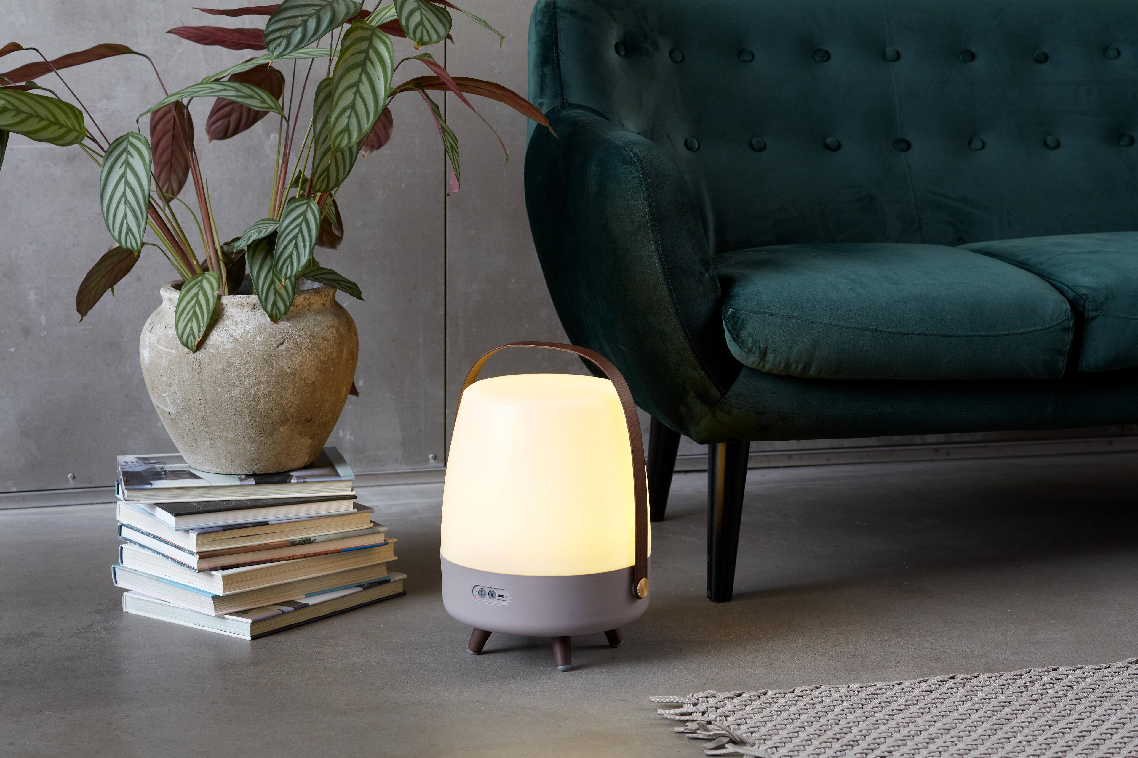 Alt View 1. Kooduu - Lite Up Play- Earth Lamp, Cordless rechargeable indoor/outdoor speaker Lamp, Sound by JBL.
