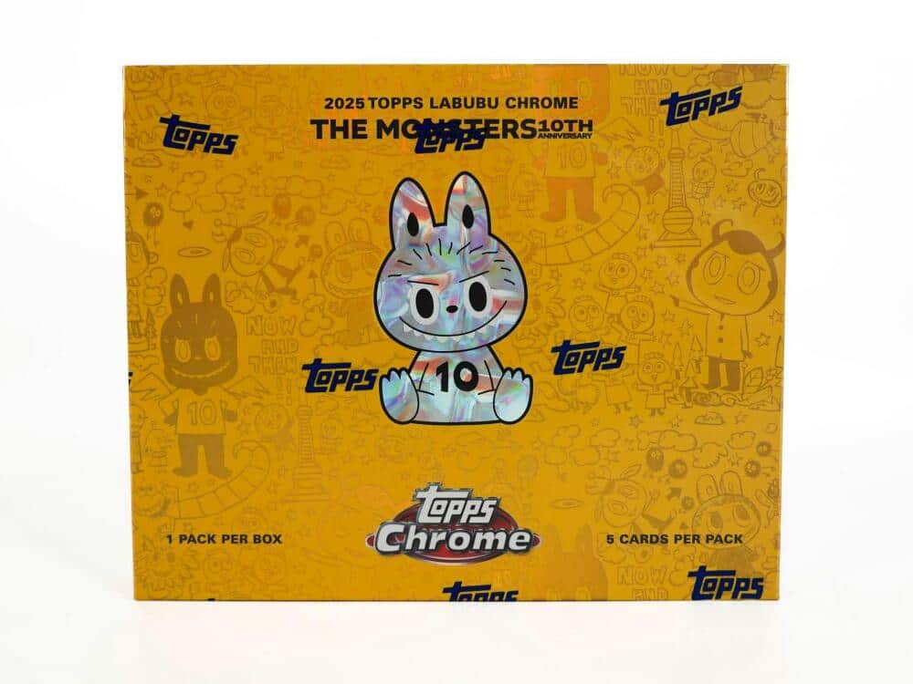Topps 2025 Chrome Labubu The Monsters 10th Anniversary Hobby Box