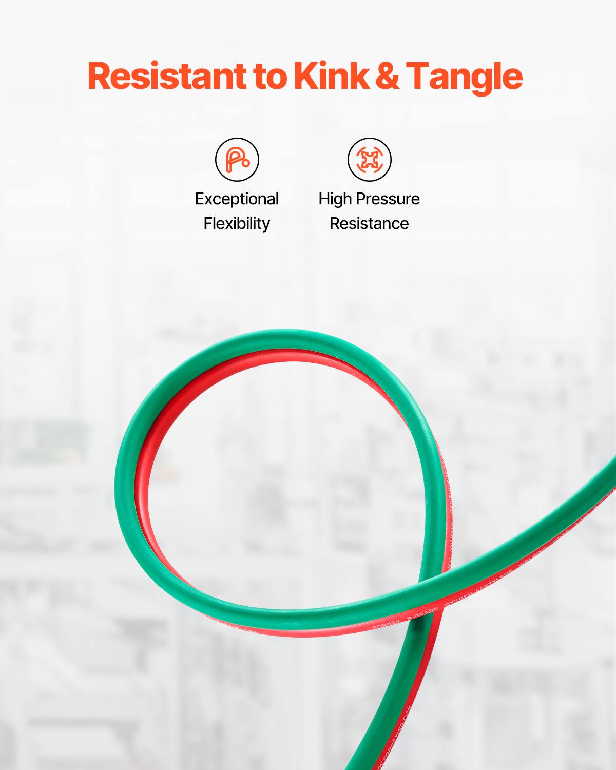 Resistant to Kink & Tangle  
Exceptional Flexibility  
High Pressure Resistance